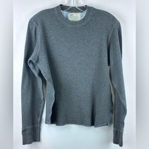 Women's GAP Long Sleeve Waffle Knit Thermal Shirt